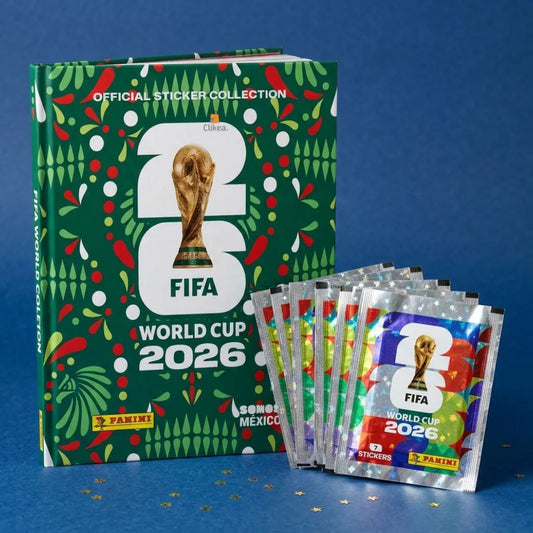 Álbum Pasta Dura + 100 Estampas Stickers Panini Mundial 2026