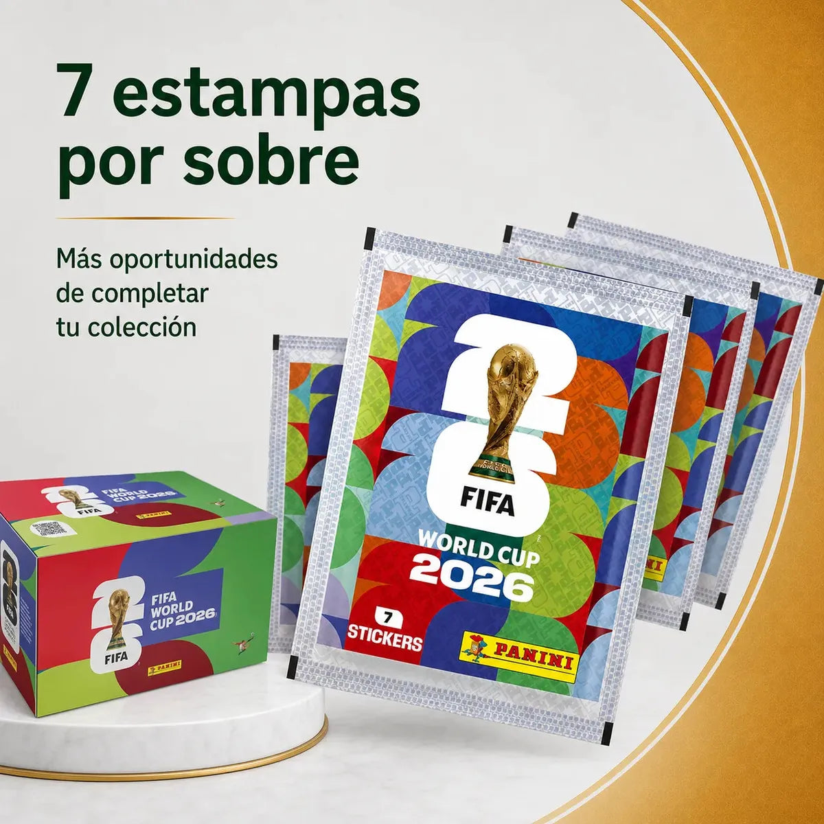 Caja Panini 100 Sobres 700 Estampas Mundial Fifa World Cup