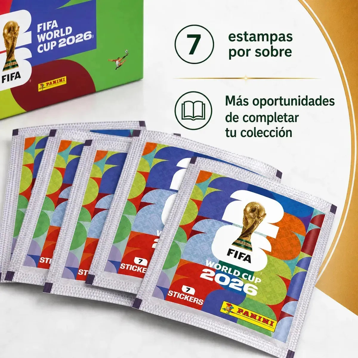 Estampas La Copa del Mundo 2026 — Paquete Completo (100 Sobres)